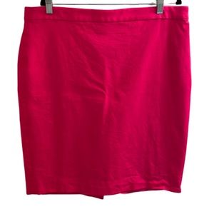 J Crew - Bright Pink No. 2 Lined Skirt - Size 16
